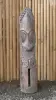 Artikelbild 1 des Artikels “Tiki Polynesische Statue aus Kokosnussholz, ca. 100cm hoch mit schwarz-weißer Farbe, Ø ca. 18-28 cm “